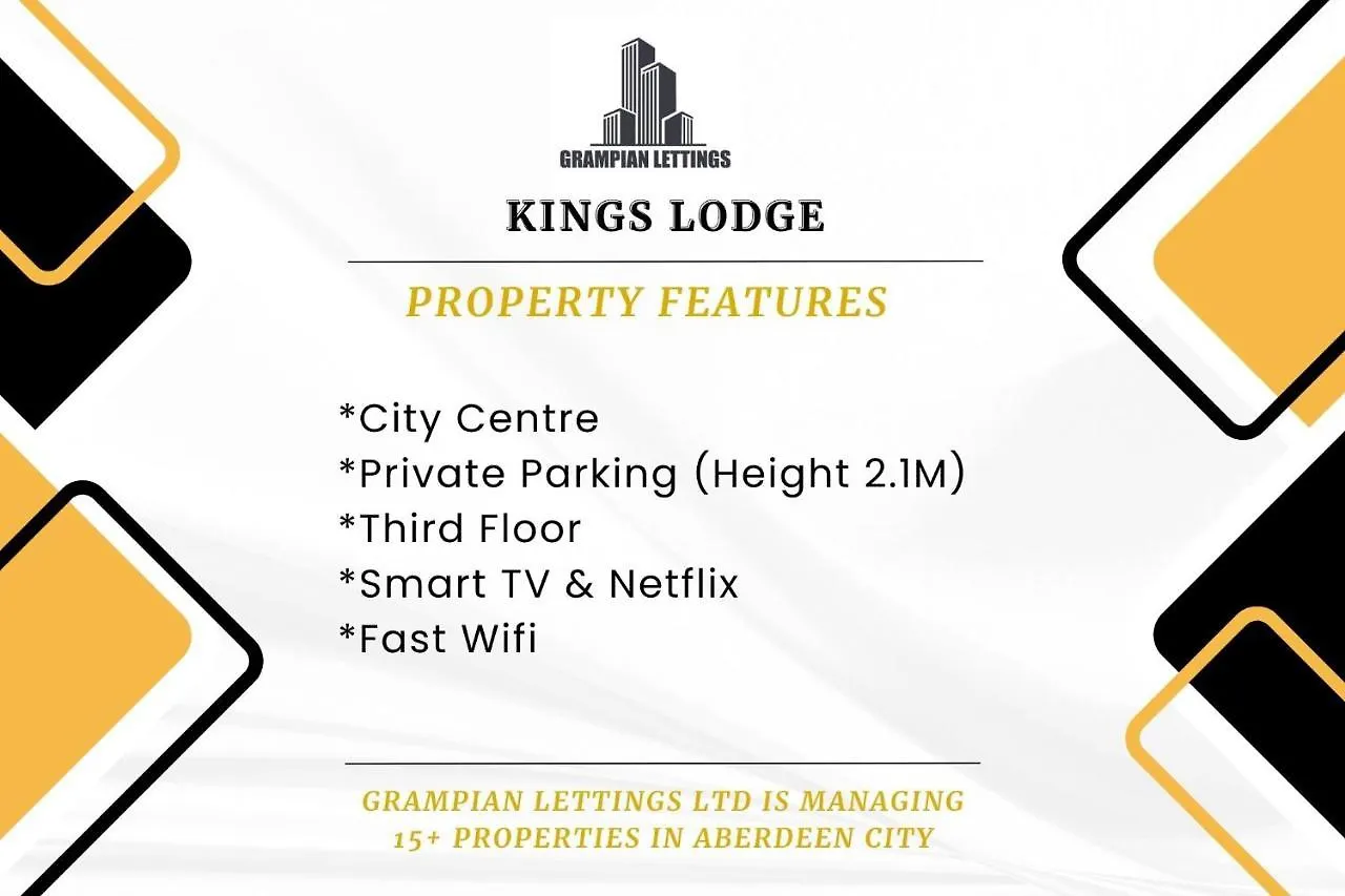 Kings Lodge - Grampian Lettings Ltd Aberdeen 0*,  Wielka Brytania